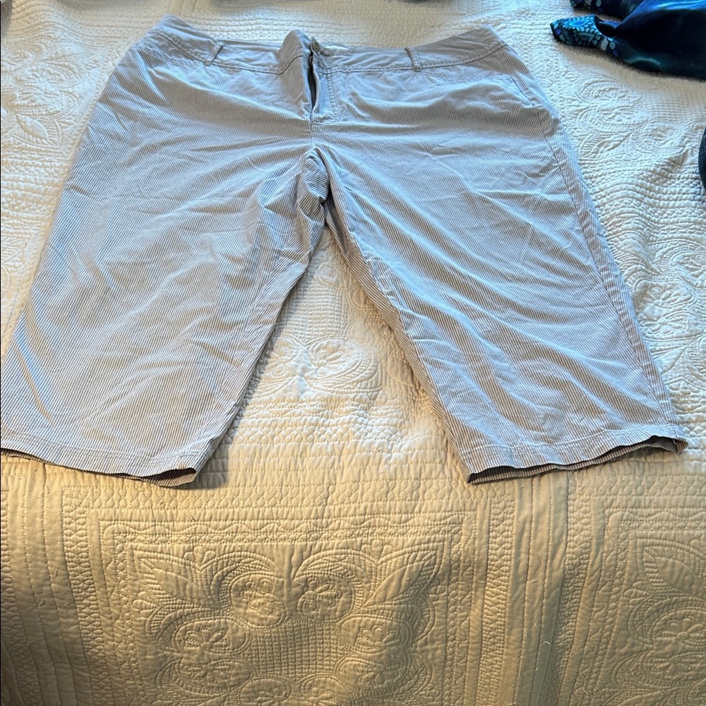 Womens striped capris